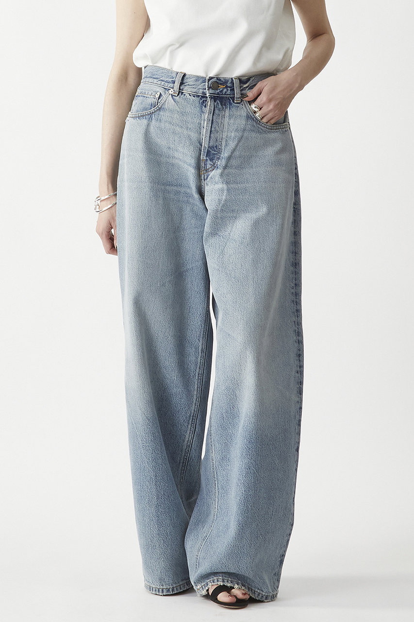 1er Arrondissement 【HAIKURE】"BETHANY AUTHENTIC WASH"デニムパンツ (ブルー, 25) プルミエ アロンディスモン ELLE SHOP 1er Arrondissement 【HAIKURE】"BETHANY AUTHENTIC WASH"デニムパンツ (ブルー, 25) プルミエ アロンディスモン ELLE SHOP