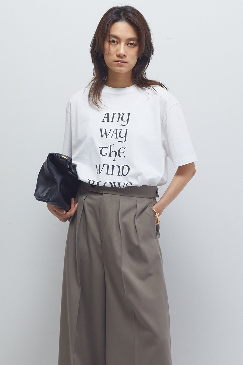 1er Arrondissement ロゴプリントTシャツ (オフホワイト, F) プルミエ アロンディスモン ELLE SHOP 1er Arrondissement ロゴプリントTシャツ (オフホワイト, F) プルミエ アロンディスモン ELLE SHOP