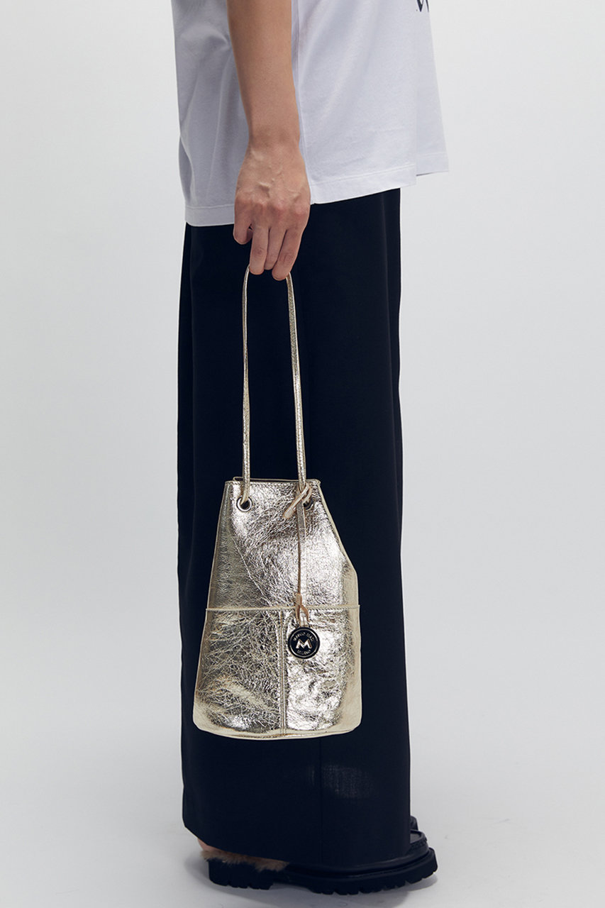 1er Arrondissement 【WEB限定】【MARCO MASI】巾着ショルダーバッグ(ゴールド) (ゴールド, F) プルミエ アロンディスモン ELLE SHOP 1er Arrondissement 【WEB限定】【MARCO MASI】巾着ショルダーバッグ(ゴールド) (ゴールド, F) プルミエ アロンディスモン ELLE SHOP