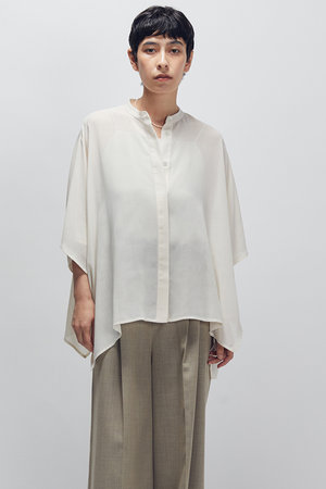 プルミエ アロンディスモン/1er Arrondissementのスタンドカラーボイルシャツ(110400/110402)