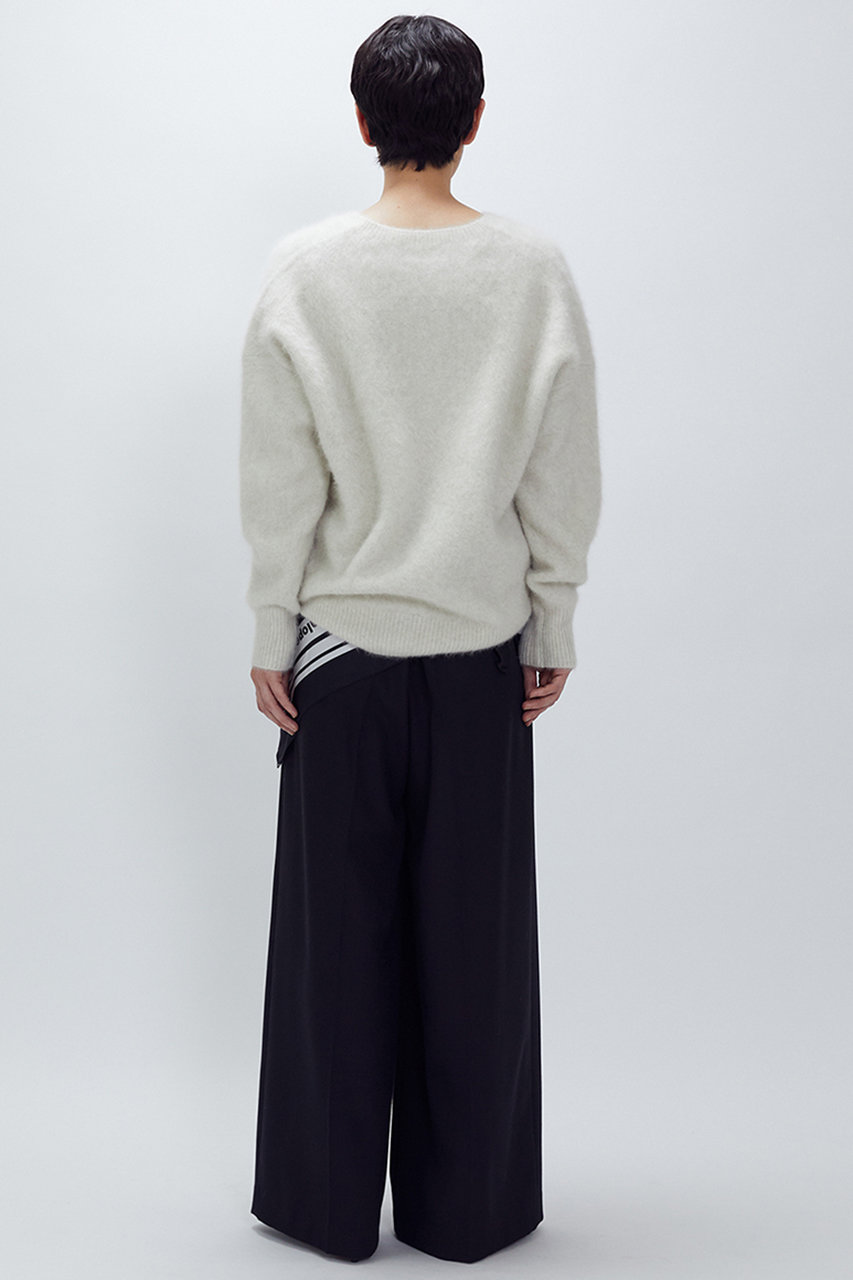 1er Arrondissement ベージュ Vネック ニットセーター 1er Arrondissement ベージュ Vネック ニットセーター FOXカシミアV