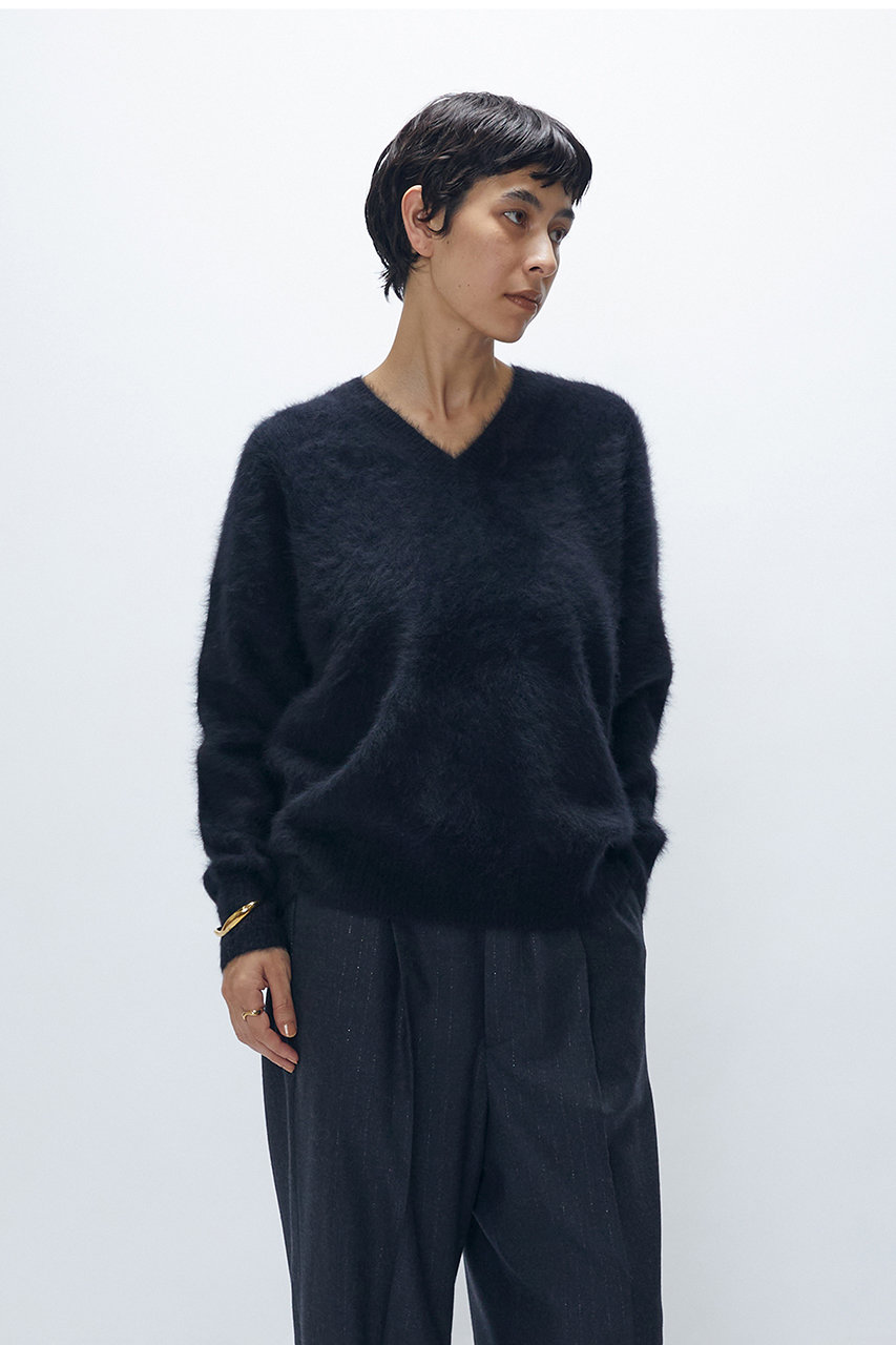 【美品】  1er Arrondissement / プルミエ アロンディスモン | ウォッシャブル ウール Vネック プルオーバー ニット  | F | Pink | レディース 1er Arrondissement - 【美品】 1er Arrondissement / プルミエ アロン