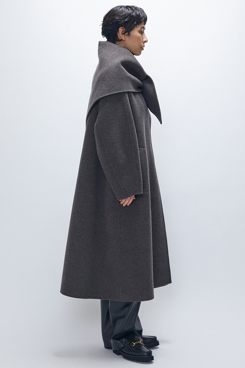 プルミエアロンディスモン　リバーコート　ダブルフェイス　オーバーサイズ　ロング丈 楽天市場】上品ロングコート ウール100% リバーコート ダブルフェイス