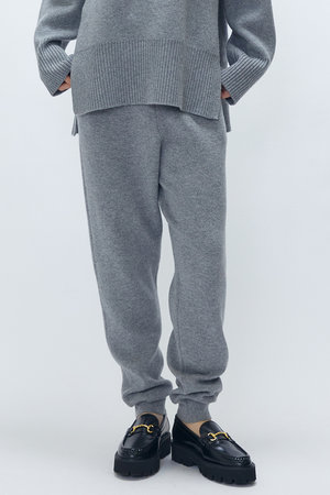 プルミエ アロンディスモン/1er Arrondissementのウールカシミアダブルフェイスリブパンツ(110600/110601)