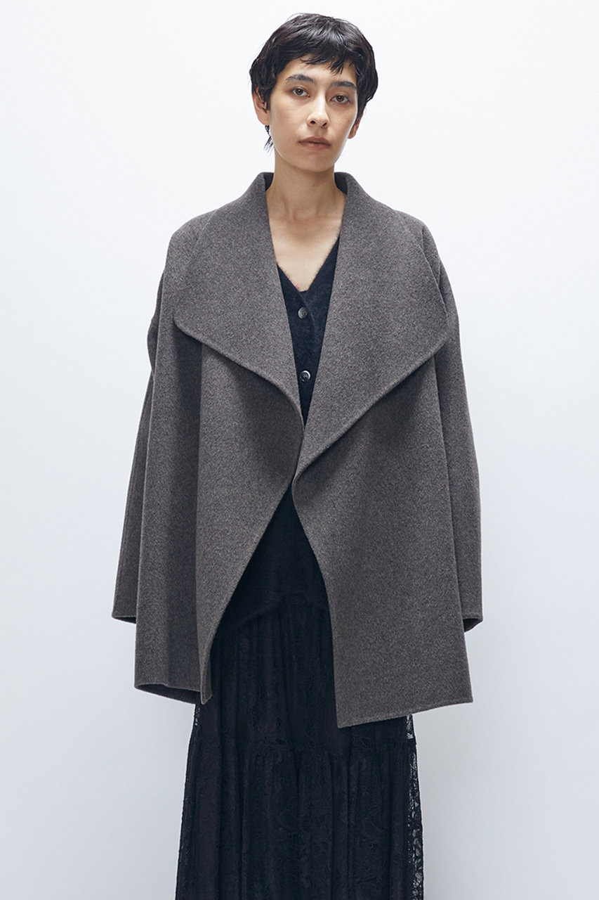 02333-6 プルミエアロンディスモン　ダブルビーバーダブルブレストコート 02333 プルミエアロンディスモン ダブルビーバーダブルブレストコート