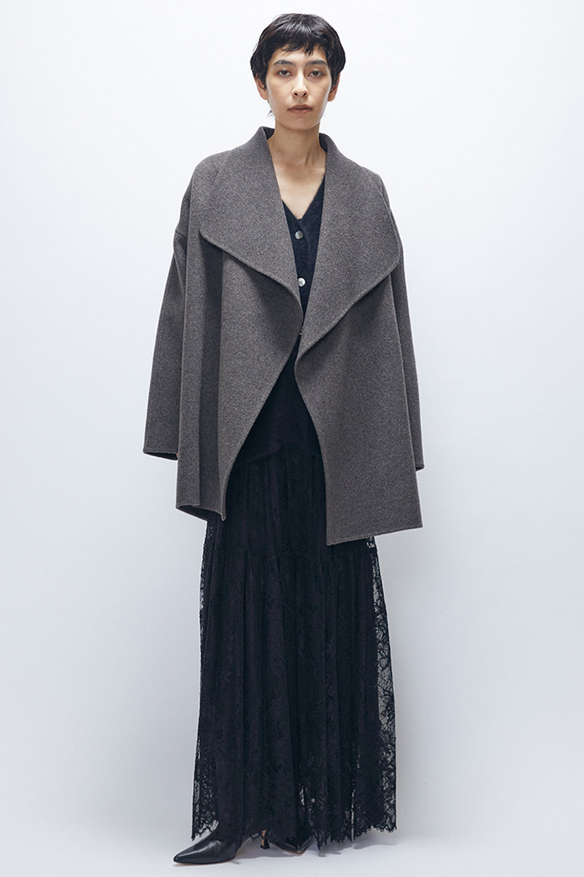 kaval soft wool cashmere フロントボタンショールコート kaval 2022 AW Collection 3rd Delivery – 1 ｜ poefu｜ポエフ