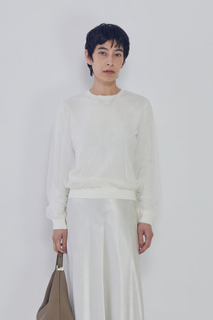 プルミエ アロンディスモン/1er Arrondissementのオーガンザレイヤードニットプルオーバー(110300/110301)