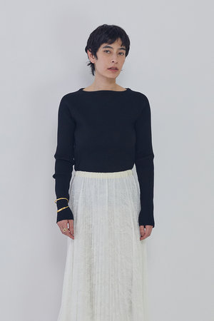 プルミエ アロンディスモン/1er Arrondissementのヴィスコースストレッチリブニットプルオーバー(110300/110301)