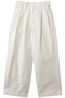 ダッククロスカーブパンツ プルミエ アロンディスモン/1er Arrondissement オフホワイト