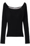 【NICE NICE MOMENT】OPEN SHOULDER LS プルミエ アロンディスモン/1er Arrondissement ブラック