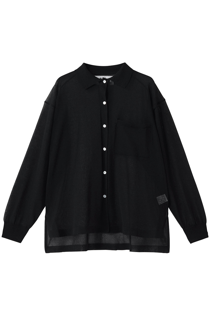 プルミエ アロンディスモン/1er Arrondissementの【LOWER】18Gシアーボタンシャツ(ブラック/B1061BKW377)