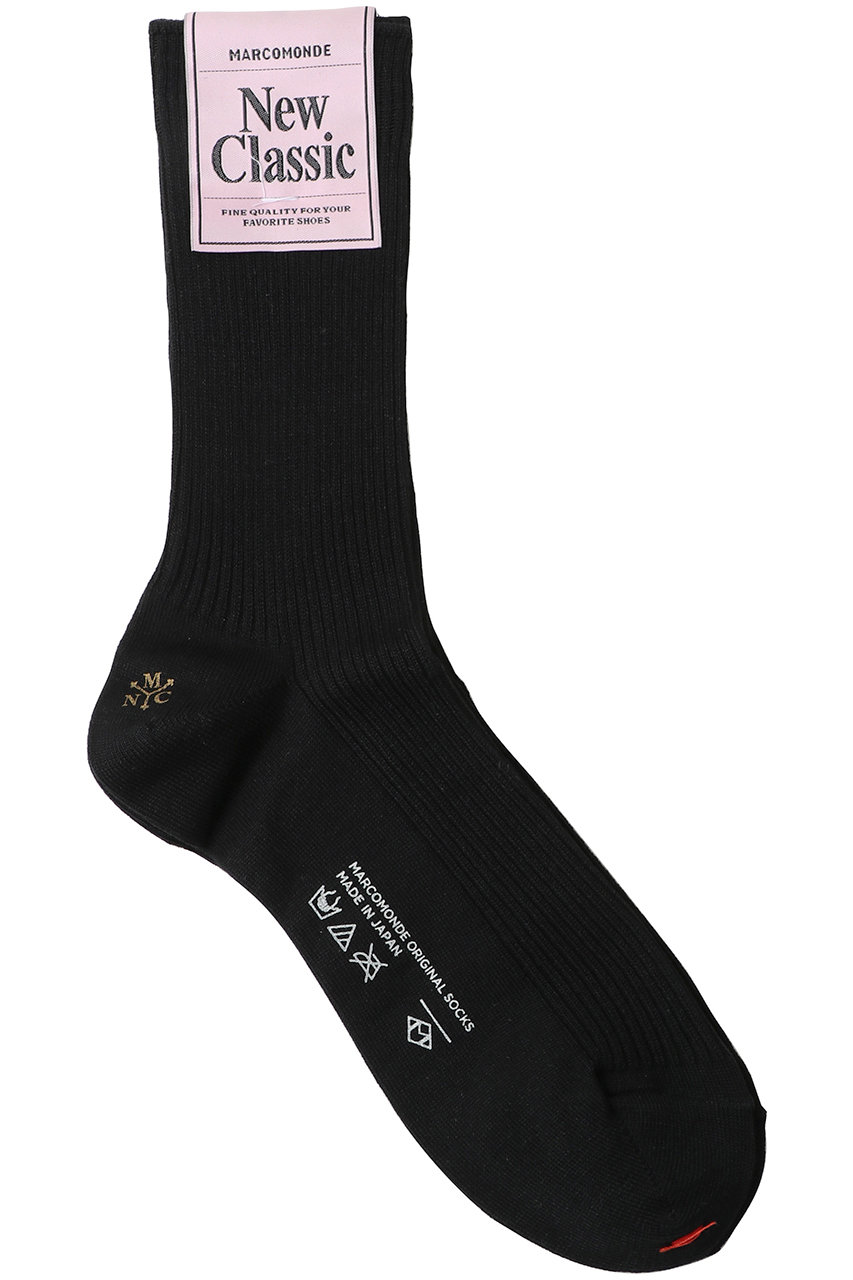1er Arrondissement 【MARCOMONDE】リブソックス (ブラック, F) プルミエ アロンディスモン ELLE SHOP