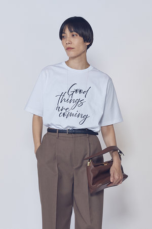 プルミエ アロンディスモン/1er ArrondissementのUSコットンロゴプリントＴシャツ(110100/110102)