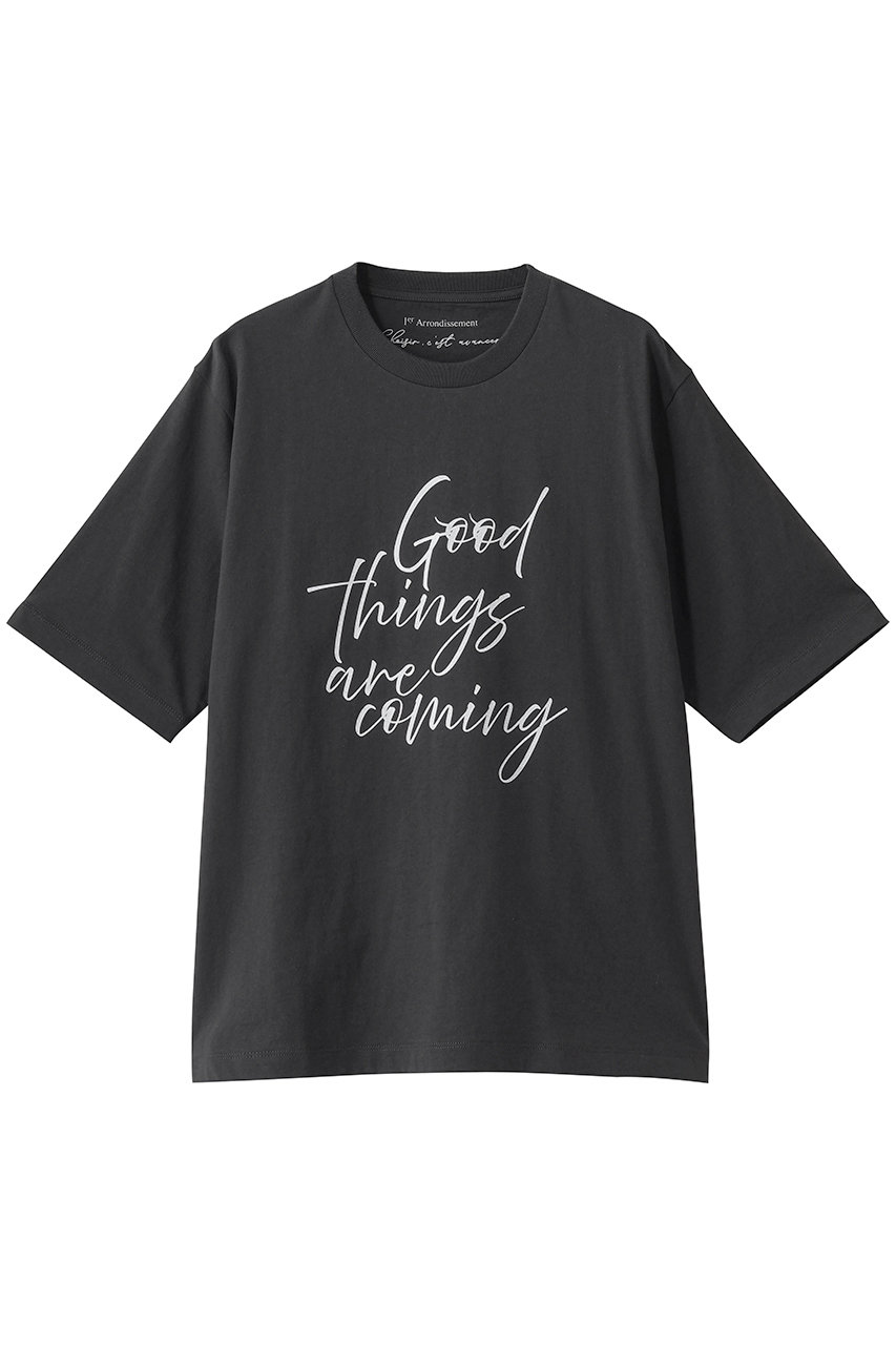 USコットンロゴプリントTシャツ