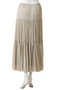 楊柳サテンティアードプリーツスカート プルミエ アロンディスモン/1er Arrondissement
