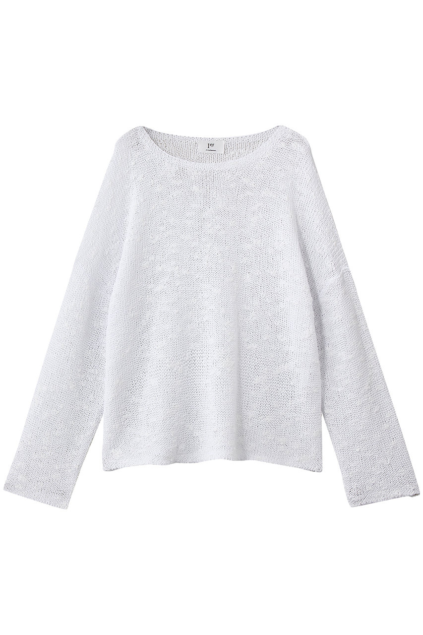 プルミエ アロンディスモン/1er Arrondissementのエアリースラブヤーンニット(オフホワイト/B1062AKW435)