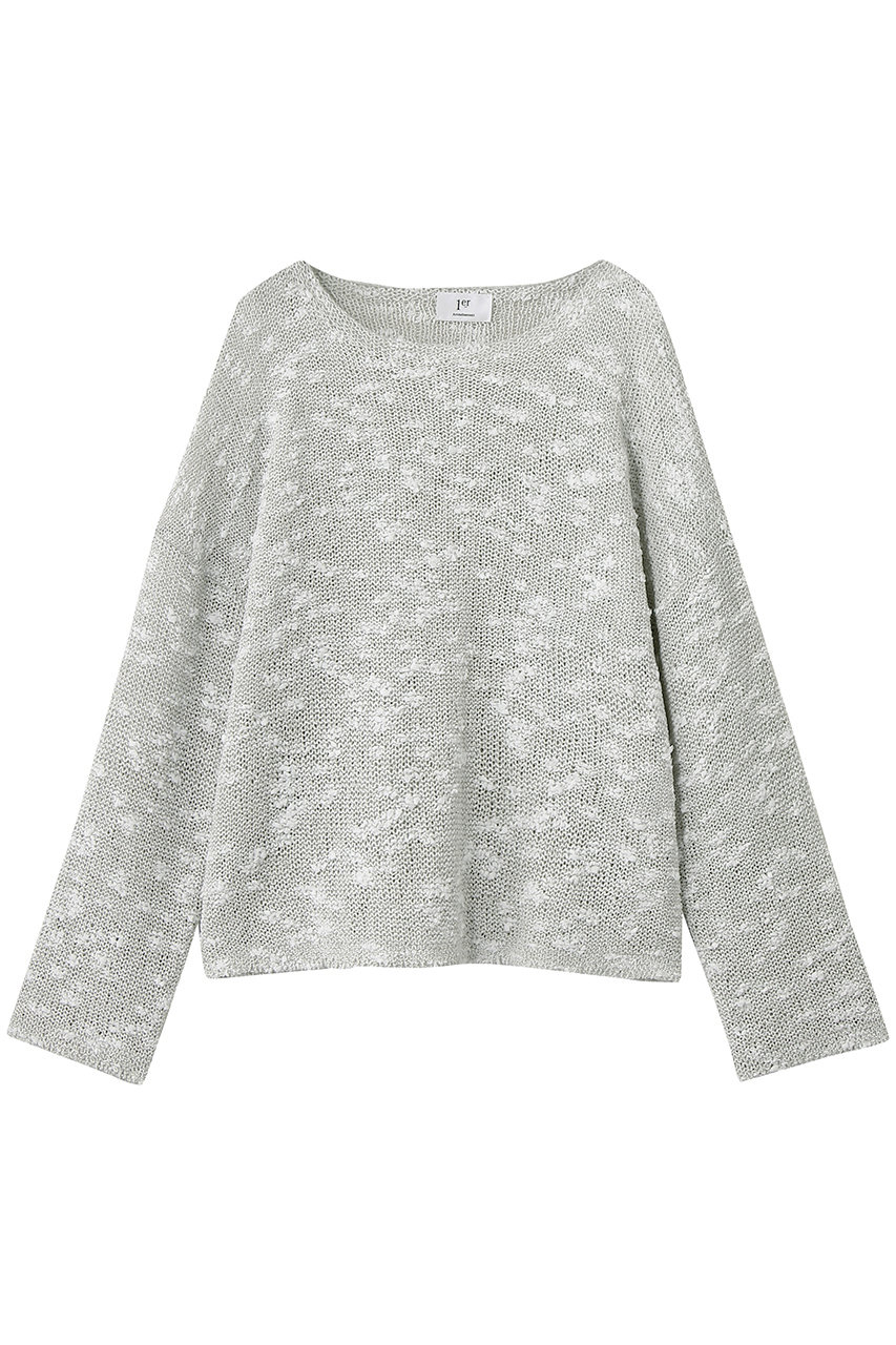 プルミエ アロンディスモン/1er Arrondissementのエアリースラブヤーンニット(ライトグレー/B1062AKW435)