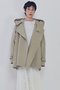 【予約販売】【VACHEMENT×1er Arrondissement】リサイクルシェルタフタショートトレンチコート プルミエ アロンディスモン/1er Arrondissement ベージュ