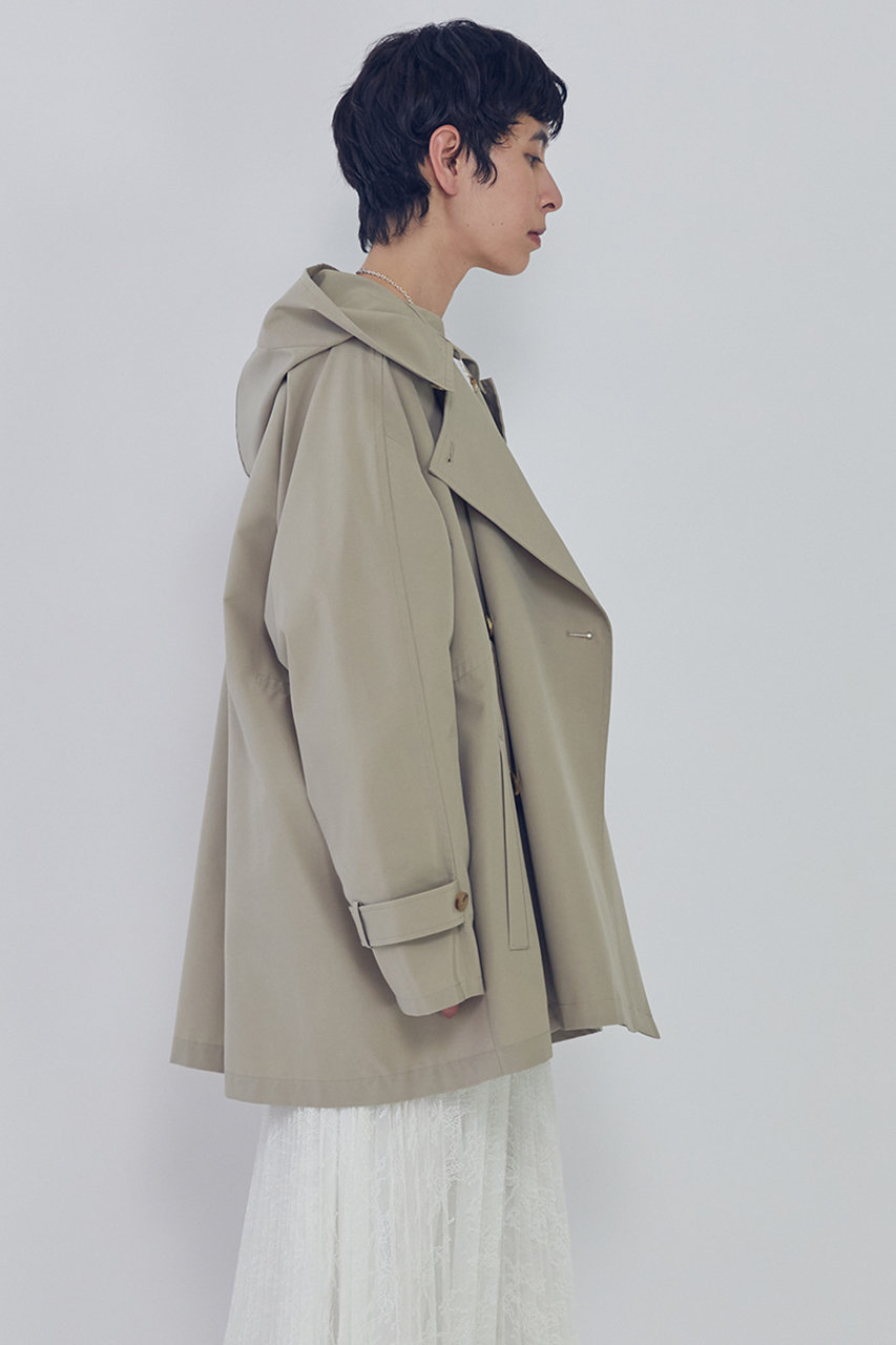 1er Arrondissement タフタショートトレンチコート　ベルト 1er Arrondissement(プルミエ アロンディスモン)｜【予約販売