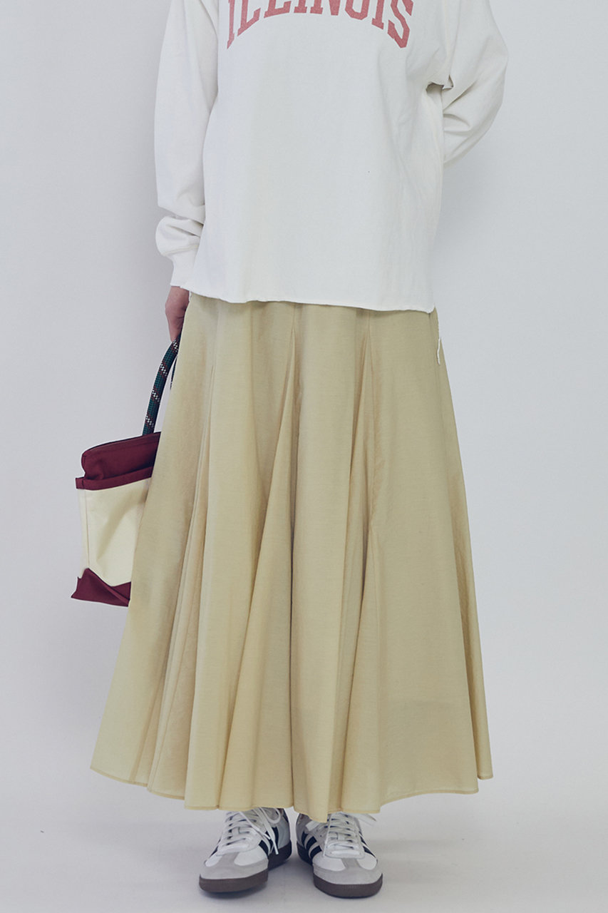 プルミエ アロンディスモン/1er Arrondissementのタフタボリュームスカート(ベージュ/B1061AFS005)