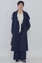 【予約販売】ウールギャバジントレンチコート プルミエ アロンディスモン/1er Arrondissement ネイビー