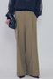 ウールギャバジントラウザー プルミエ アロンディスモン/1er Arrondissement カーキ