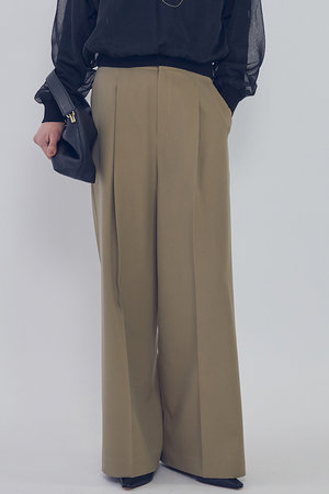 プルミエ アロンディスモン/1er Arrondissementのウールギャバジントラウザー(110600/110601)