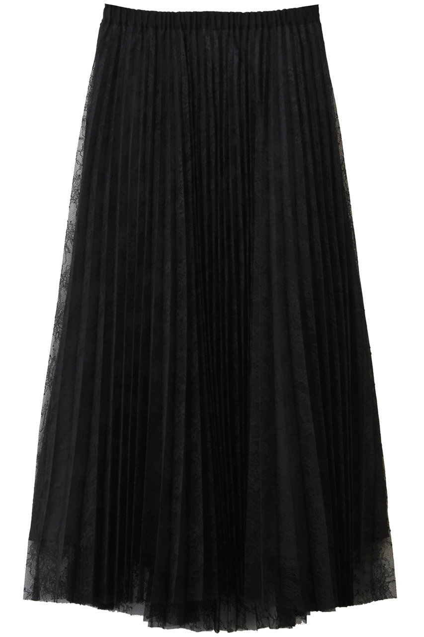 プルミエ アロンディスモン/1er Arrondissementのレースアコーディオンスカート(ブラック/B1061AFS014)