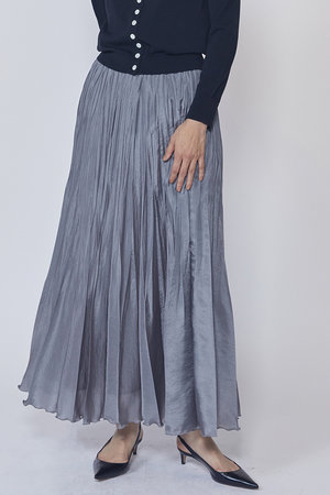 プルミエ アロンディスモン/1er Arrondissementの【予約販売】ワッシャーサテンランダムプリーツスカート(110700/110703)