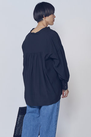 プルミエ アロンディスモン/1er Arrondissementの【予約販売】モダールナイロンシルクスキッパーブラウス(110400/110403)