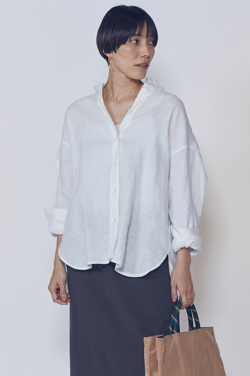 プルミエ アロンディスモン/1er Arrondissementの【予約販売】ウォッシュリネンシャツ(オフホワイト/B1062AFB015)