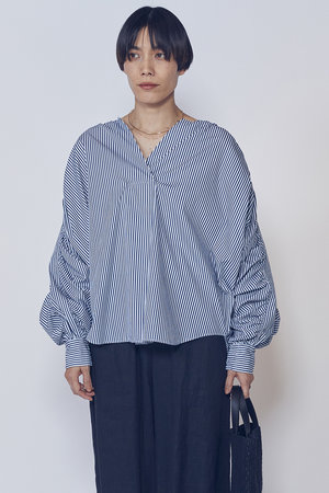 プルミエ アロンディスモン/1er Arrondissementの【予約販売】ギャザーブラウス(110400/110403)