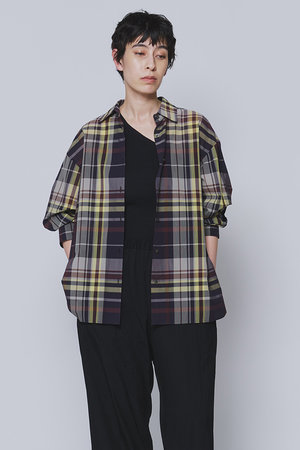 プルミエ アロンディスモン/1er Arrondissementの【予約販売】シアーチェックシャツ(110400/110403)