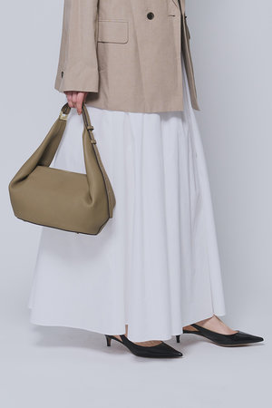 プルミエ アロンディスモン/1er Arrondissementのタイプライターギャザーマキシスカート(110700/110703)