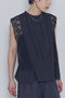 【WEB限定】【normment】 “MANNY LACE”ノースリーブブラウス プルミエ アロンディスモン/1er Arrondissement