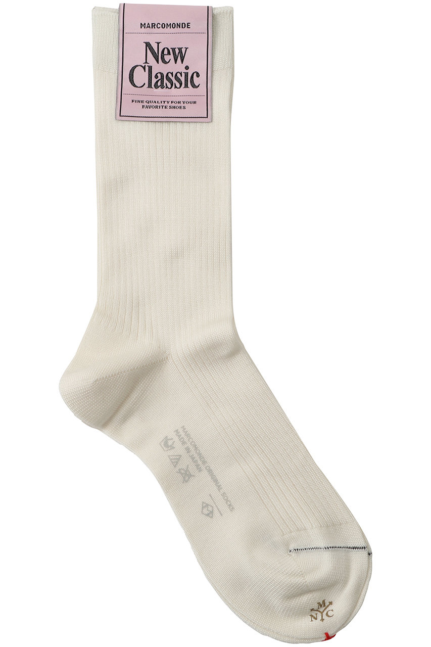 1er Arrondissement 【MARCOMONDE】ソックス (ホワイト, F) プルミエ アロンディスモン ELLE SHOP