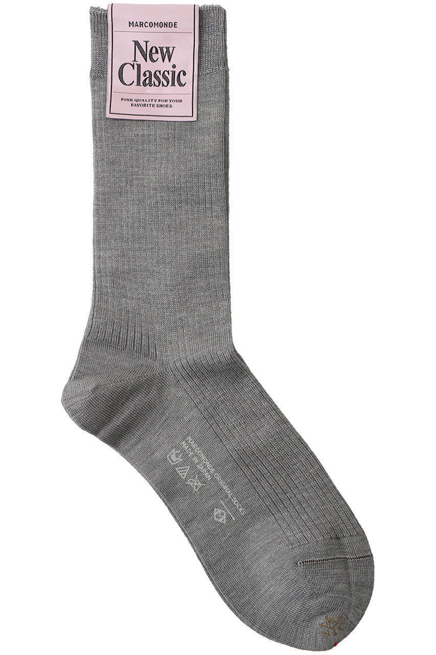1er Arrondissement 【MARCOMONDE】ソックス (グレー, F) プルミエ アロンディスモン ELLE SHOP