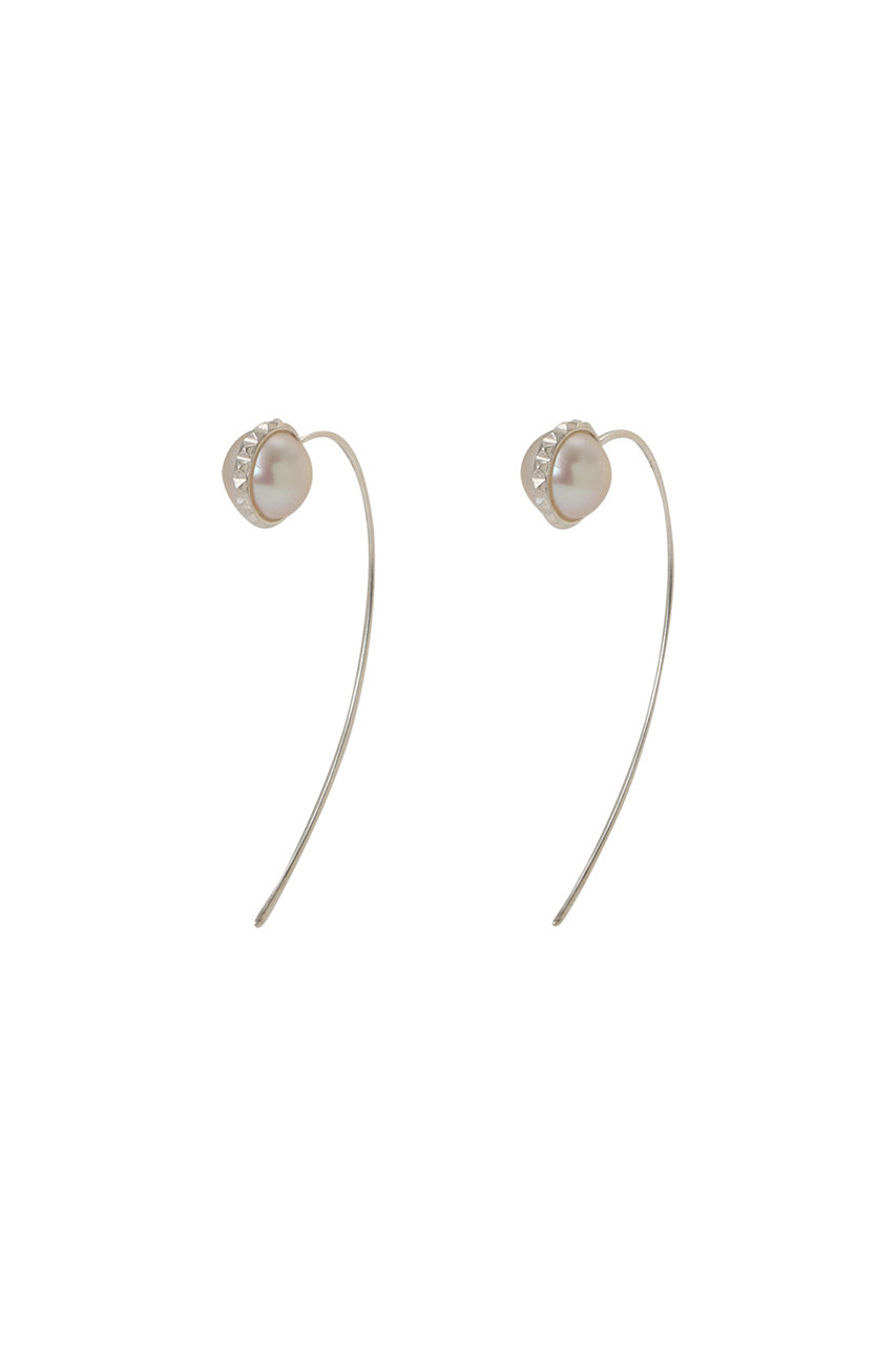 1er Arrondissement 【Lemme.】Peek Pearl ピアス (シルバー, F) プルミエ アロンディスモン ELLE SHOP