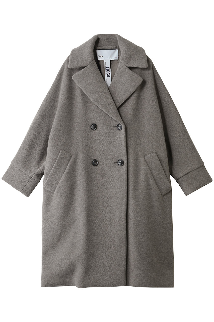 1er Arrondissement 【TICCA】コート (モカ, F) プルミエ アロンディスモン ELLE SHOP