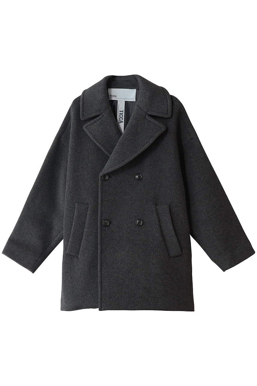 1er Arrondissement 【TICCA】コート (チャコールグレー, F) プルミエ アロンディスモン ELLE SHOP