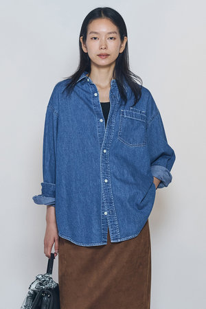 プルミエ アロンディスモン/1er Arrondissementの【予約販売】〈NEEDBY heritage×1er Arrondissement〉【別注】デニムシャツ Sophie(110400/110403)