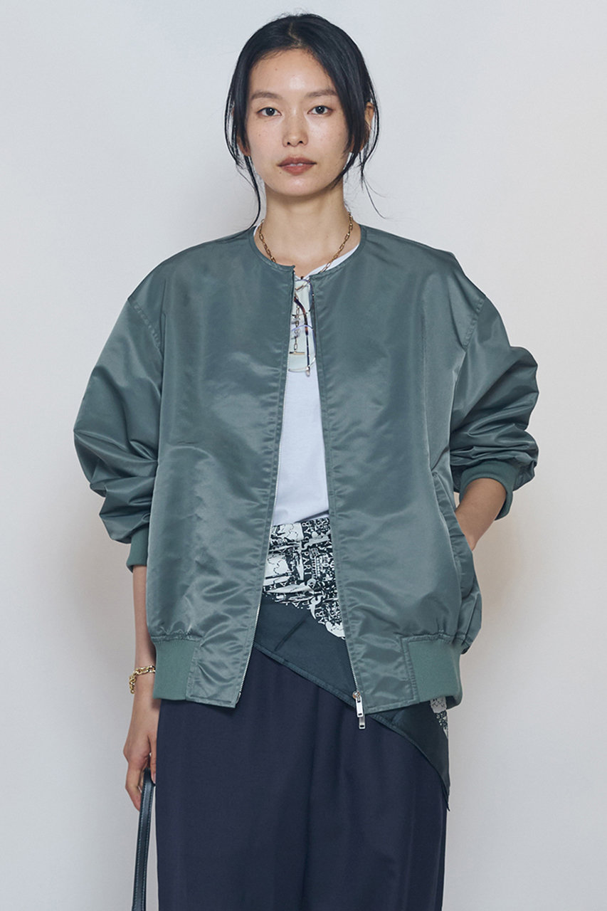 プルミエ アロンディスモン/1er Arrondissementの【予約販売】バルーンサテンブルゾン(カーキ/B1064AFZ015)