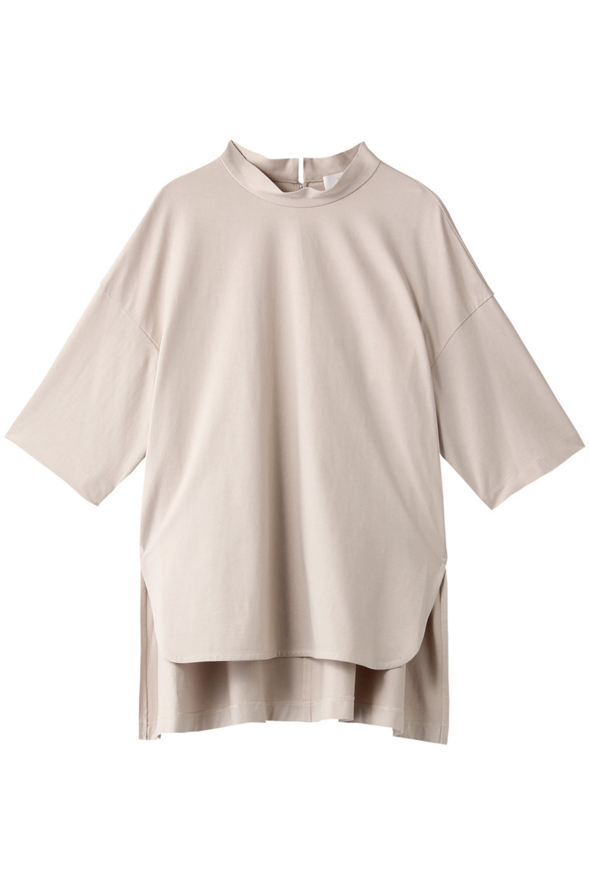 1er Arrondissement プルミエ アロンディスモン ハイネックコットンスウエットプルオーバー ベージュ