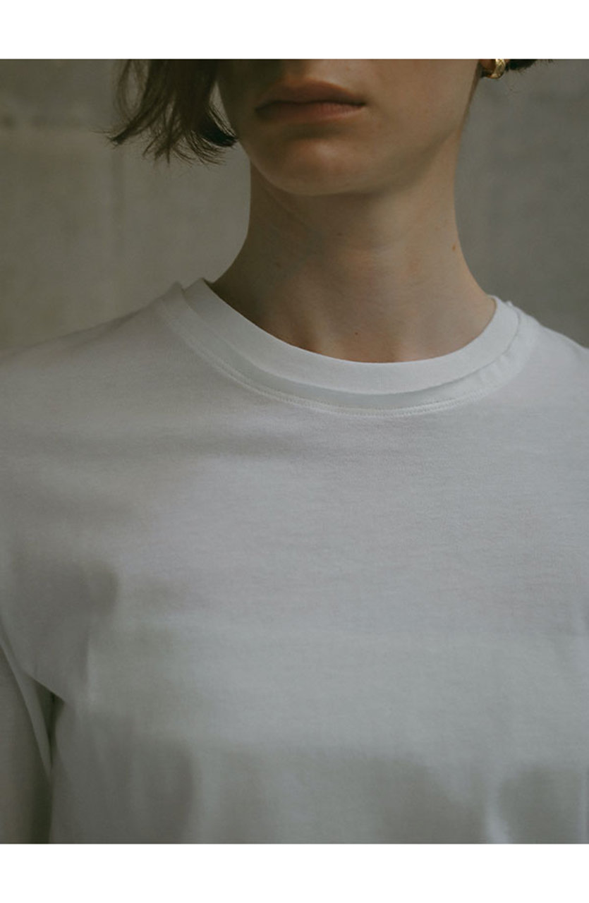ETRE TOKYO(エトレトウキョウ)｜カットオフコットンロンTee/オフ