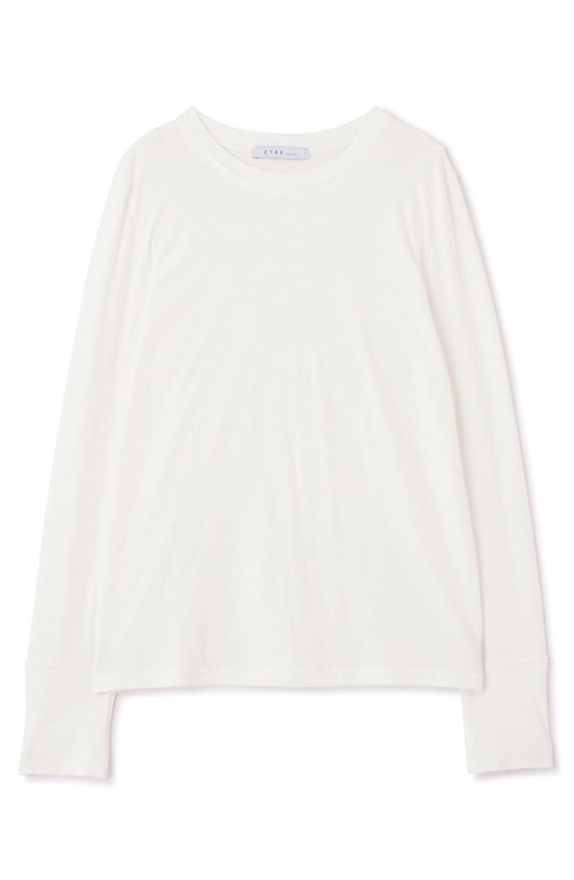 ETRE TOKYO　etre 　オフホワイト 長袖カットソー 　新品 クルーネックスウェットシャツ(F OFF WHITE): トップス │ ETRE