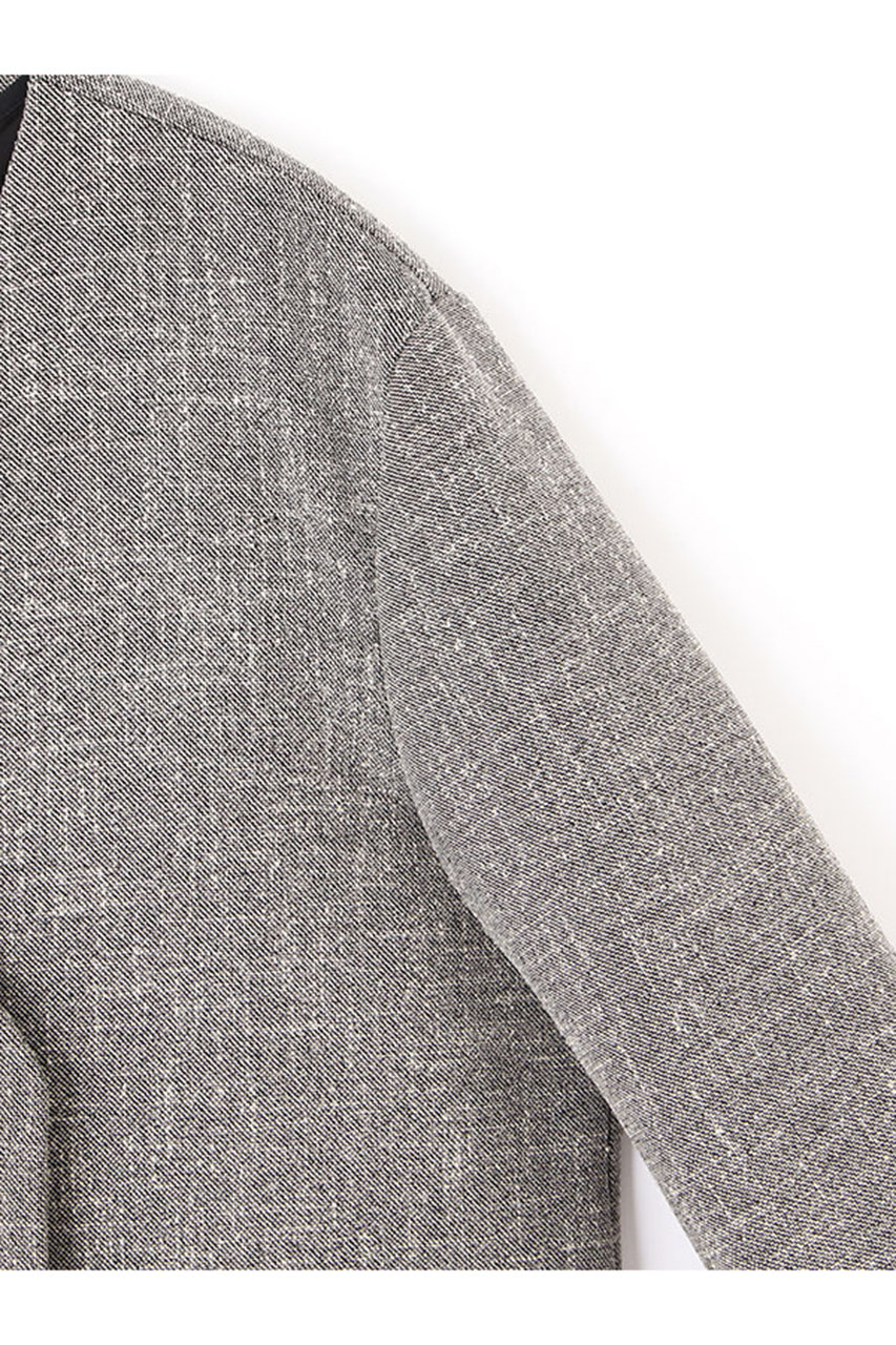 ⭐︎k様エトレトーキョー　ノーカラーキルティングライナーボクシージャケット グレー ノーカラーキルティングライナーボクシージャケット(S GREY): アウター