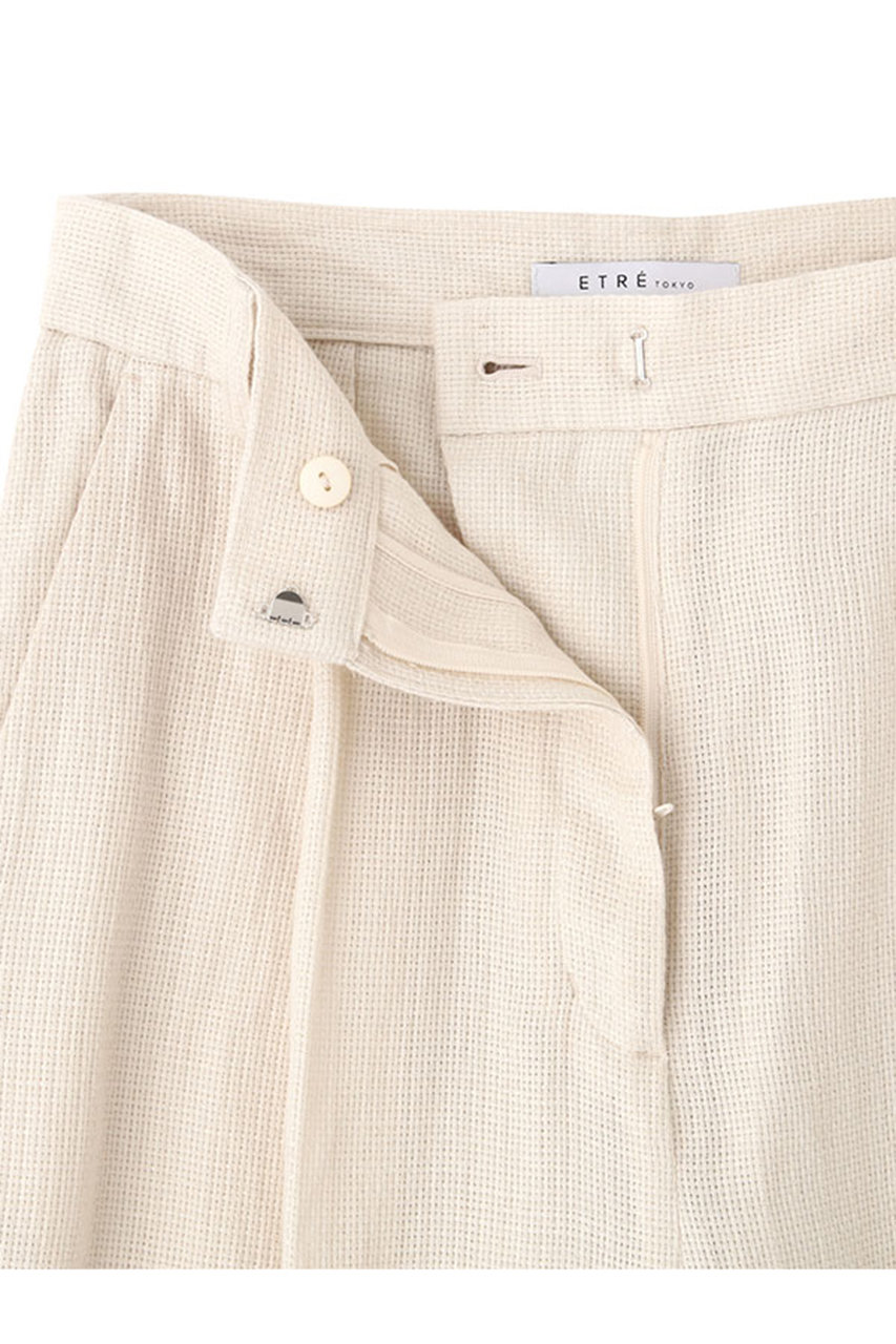etre tokyo レノクロスセミワイドパンツ レノクロスセミワイドパンツ(S OFF WHITE): ボトムス │ ETRE