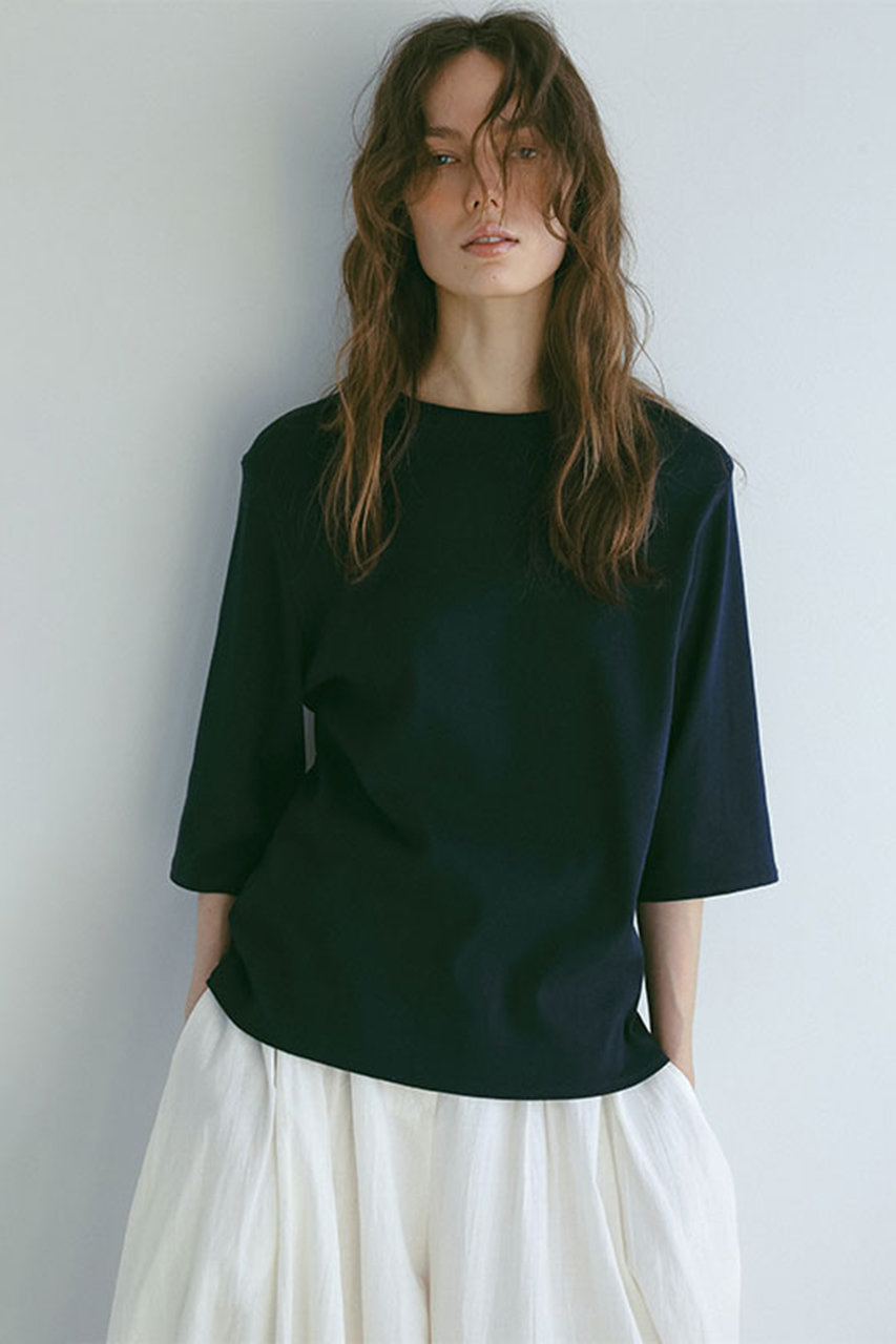 ETRE TOKYO ボックスシルエットオーバーサイズTee (ネイビー, F) エトレトウキョウ ELLE SHOP ETRE TOKYO ボックスシルエットオーバーサイズTee (ネイビー, F) エトレトウキョウ ELLE SHOP
