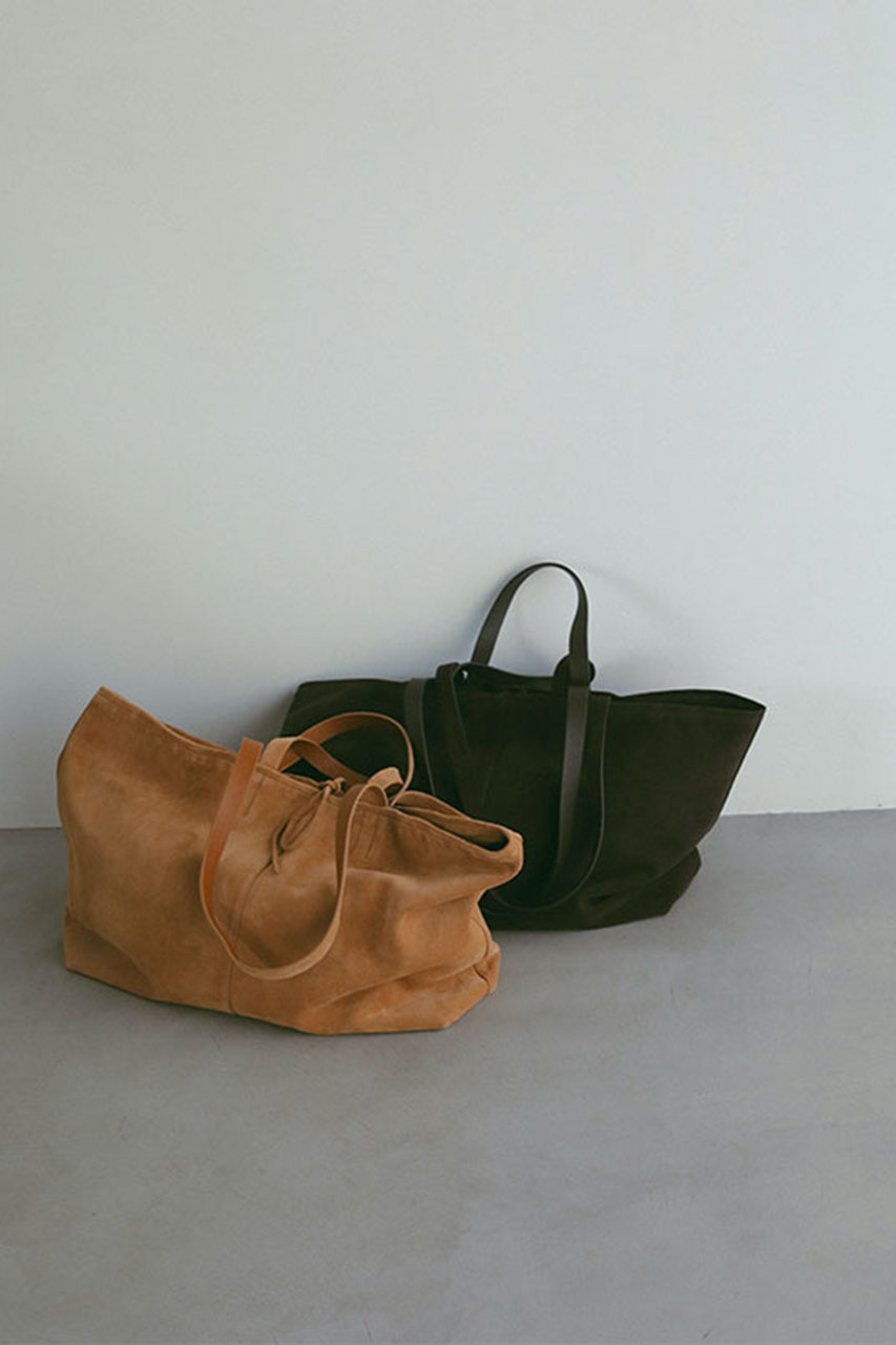ETRE TOKYO - スウェードビッグトートバッグ - BROWN | ADDICT