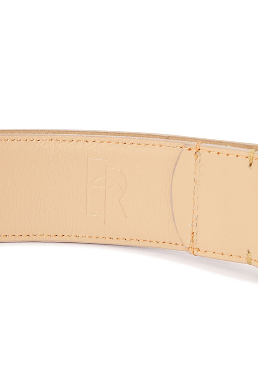 ETRE TOKYO ブラスバックルレザーベルトベージュ